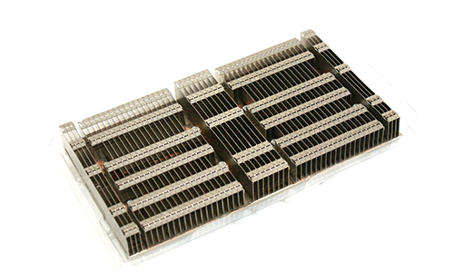 Double floating core heatsink